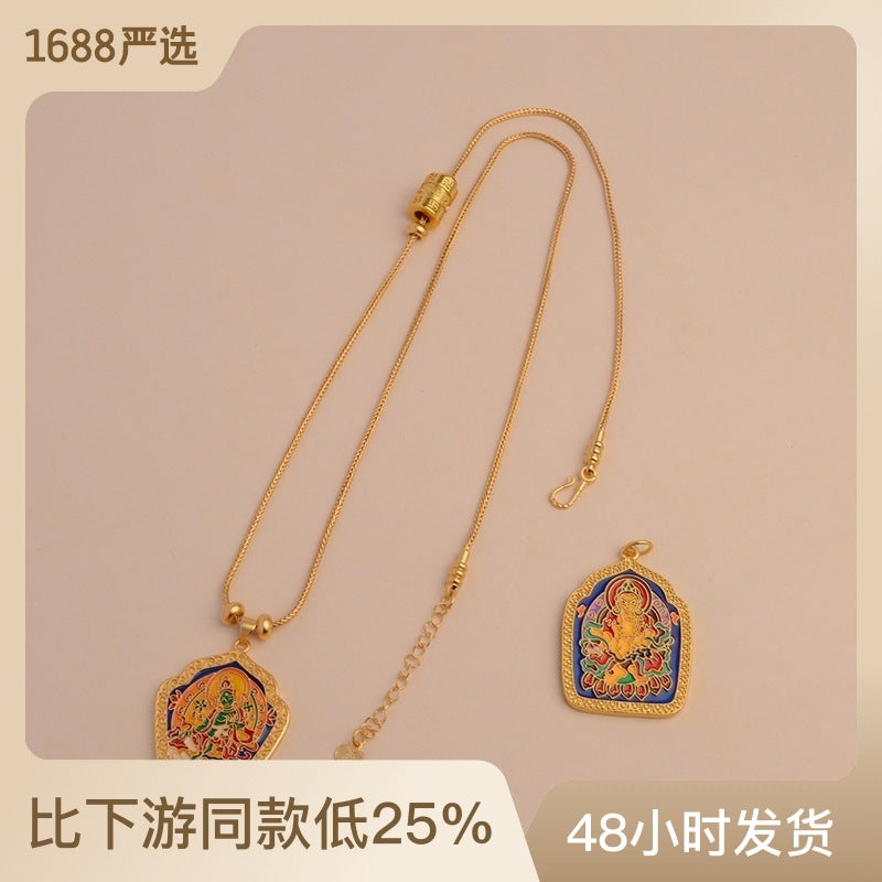Empower Your Fortune: The Dakini Wealth Goddess Necklace for Women