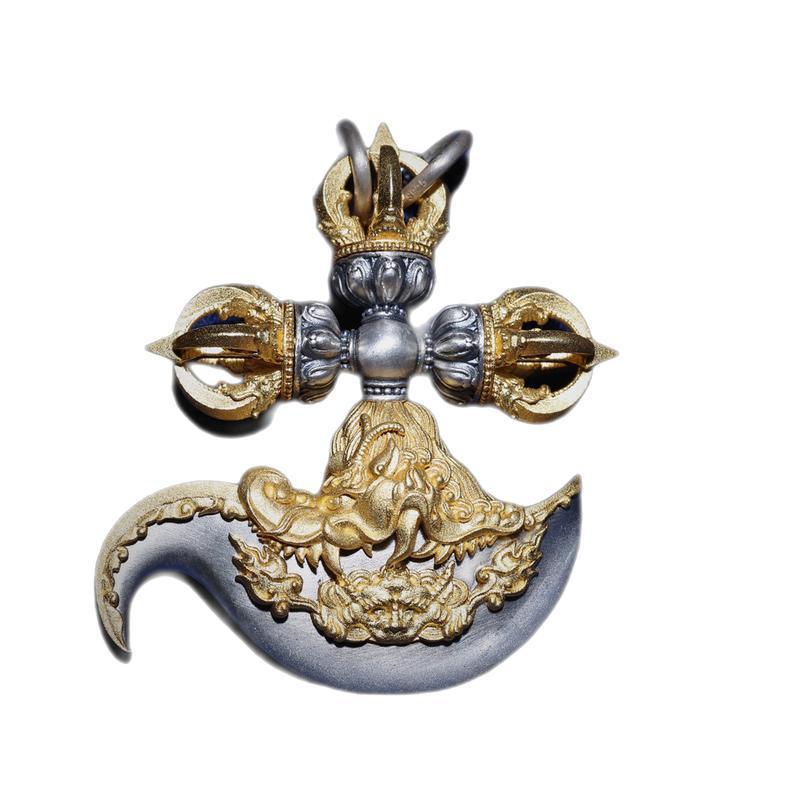 Sever the Ties of Misfortune with the Silver Yuedao Knife Amulet