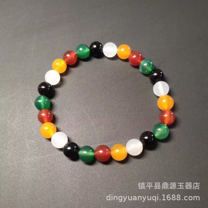 Unleash the Power of Nature with the Mystical Agate Five Elements Bracelet