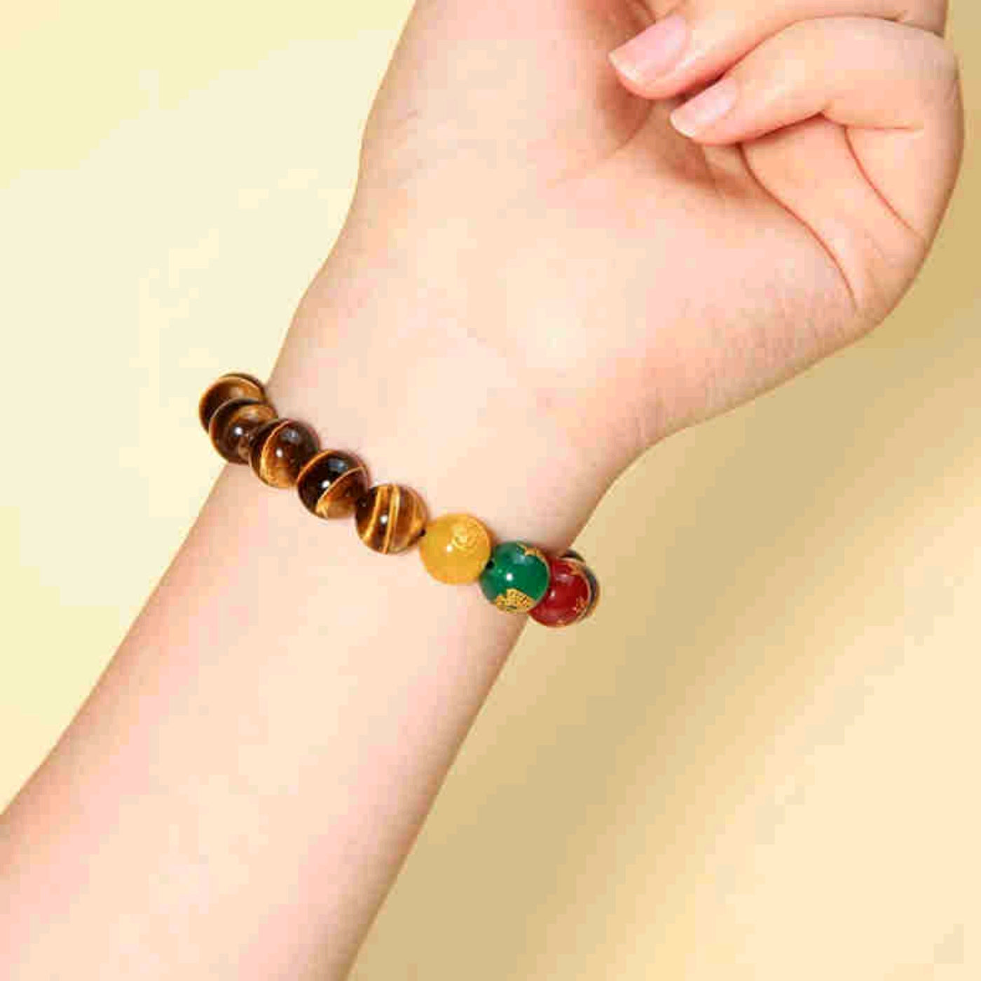 Unleash Prosperity with the Tiger's Eye Crystal Wealth God Bracelet