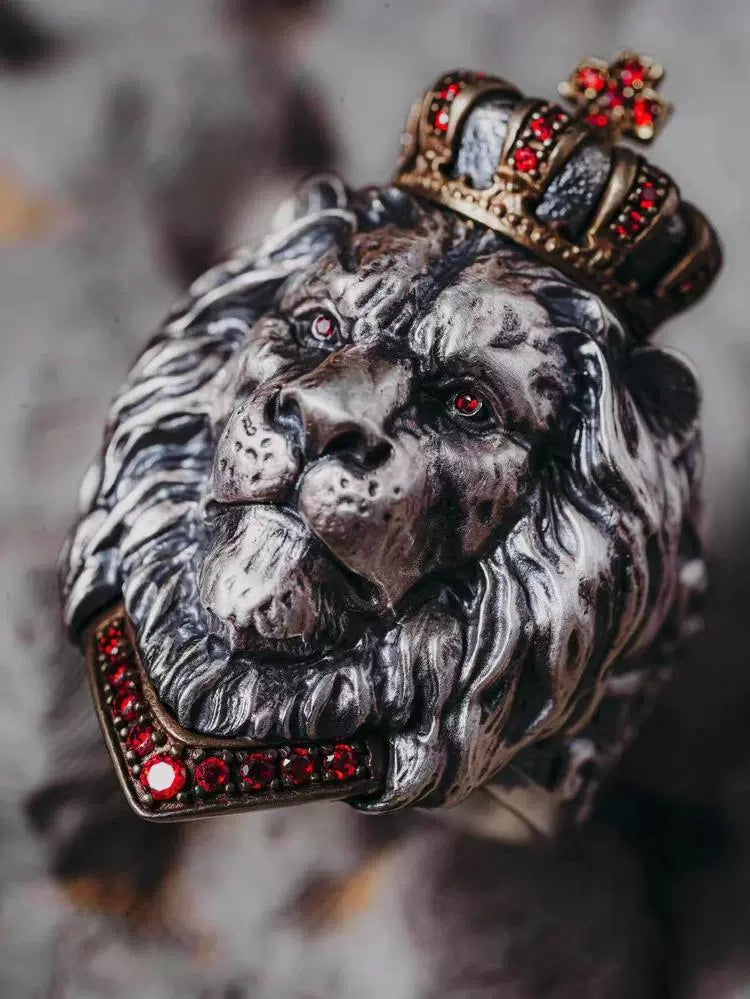 Unleash Your Majesty: The Lion's Might Power Ring