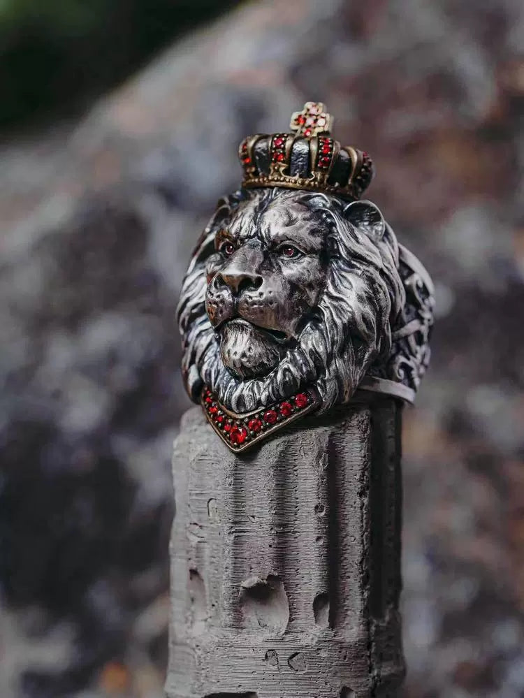 Unleash Your Majesty: The Lion's Might Power Ring