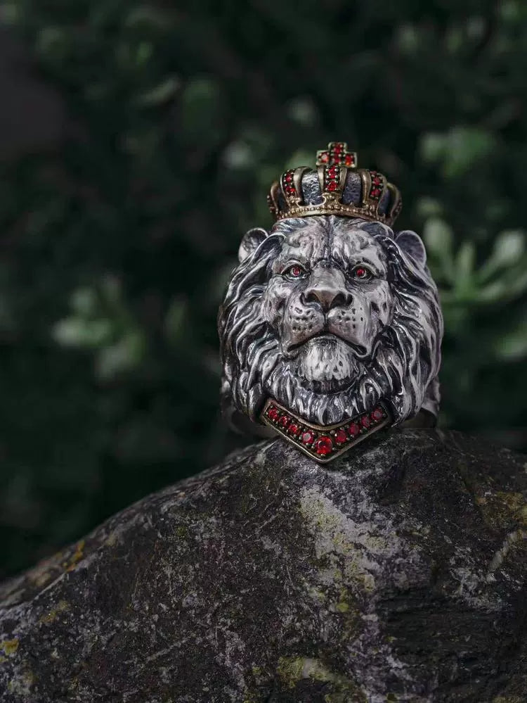 Unleash Your Majesty: The Lion's Might Power Ring