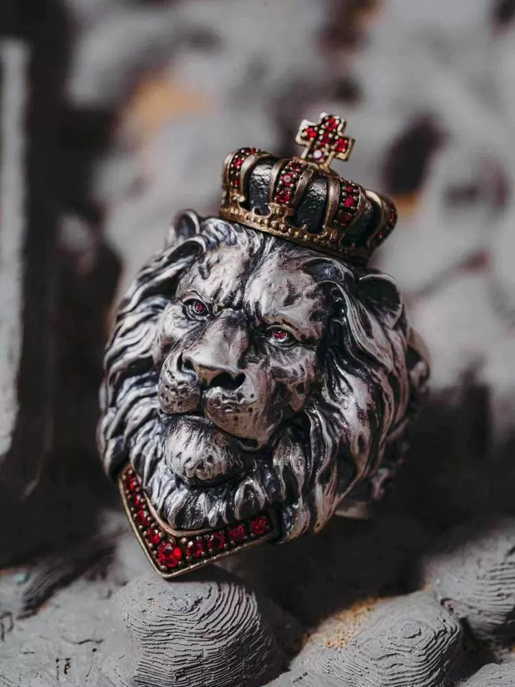 Unleash Your Majesty: The Lion's Might Power Ring