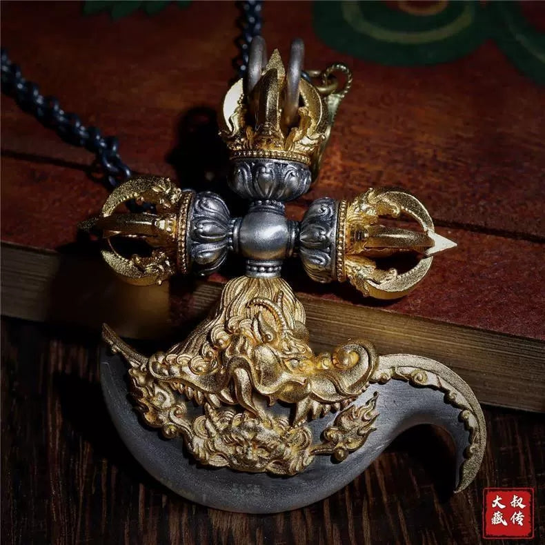 Sever the Ties of Misfortune with the Silver Yuedao Knife Amulet