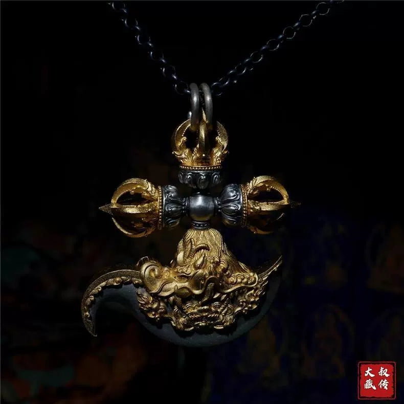 Sever the Ties of Misfortune with the Silver Yuedao Knife Amulet