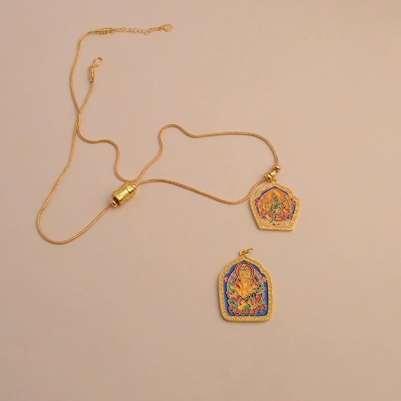 Empower Your Fortune: The Dakini Wealth Goddess Necklace for Women