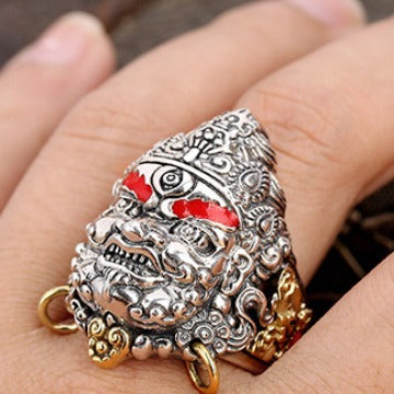 Command Wealth and Prosperity with the Black and Yellow Wealth Deity Rings